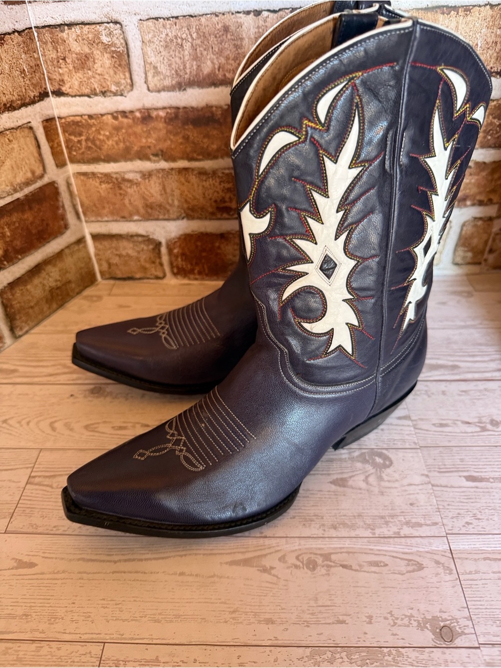 Navy blue and white Vintage Old Gringo - Picture 2 of 5